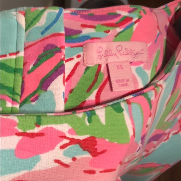 Lilly Pulitzer Charlene Scoop Neck Dress SZ XS - Picture 7 of 9